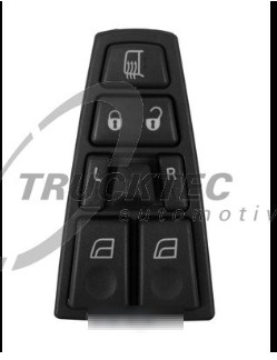 Кнопки управления стелоподъемниками водительская сторона (Volvo FH c 2003г) Trucktechnic 0358008  аналог 21277587