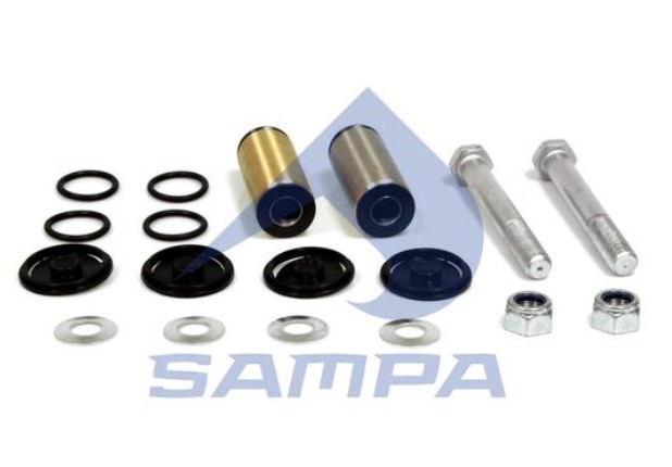 Ремкомплект сайлентблоков передней рессоры (Magnum/Premium с уплотнениями и болтами 2шт) Sampa 080576 аналог 5010060127