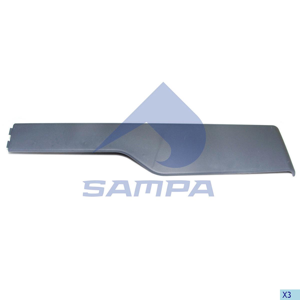 Накладка-удлиннитель крыла левая (Volvo FM2) Sampa 18300295 аналог 20530082