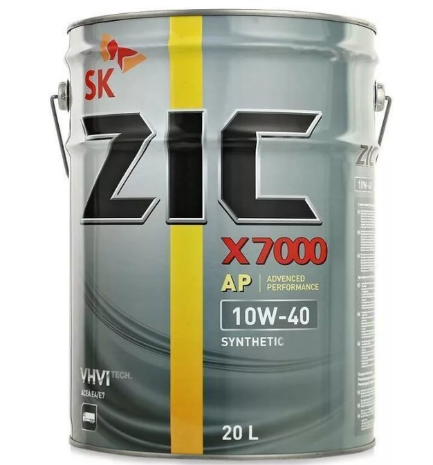 Масло моторное ZIC X7000 10W40 синтетика 20л