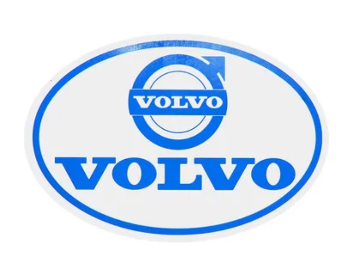 Наклейка светоотражающая (Volvo овал СИНИЙ) 22603