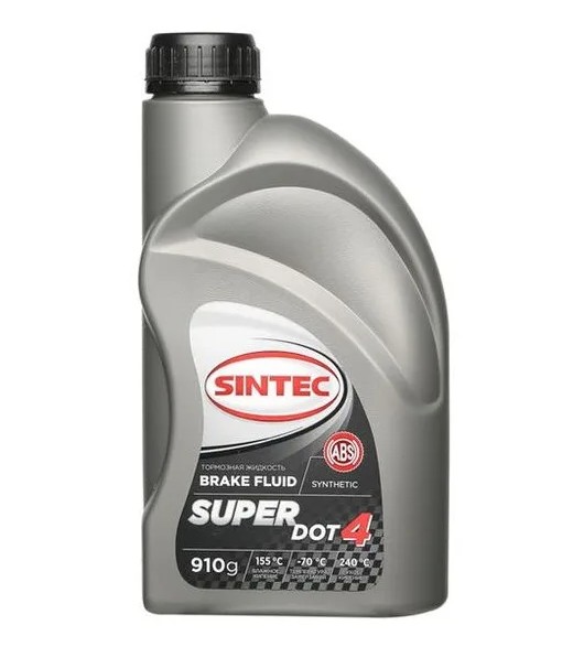 Жидкость тормозная DOT4 Sintec SUPER 0.910л