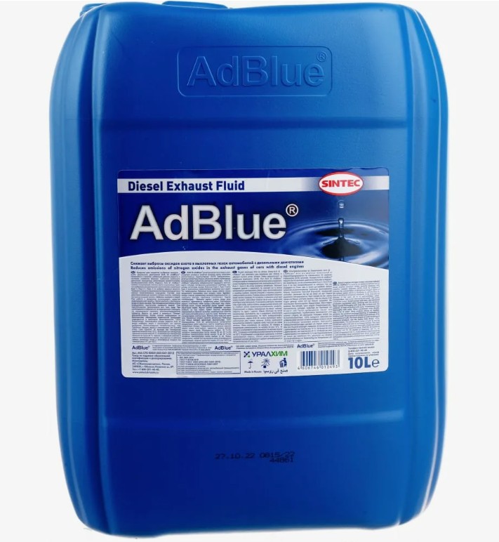 Жидкость AdBlue (мочевина) Sintec 10л