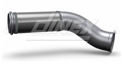 Гофра глушителя от турбины до глушителя (D13 нержавейка) Dinex 82235 аналог 21718681/22321903