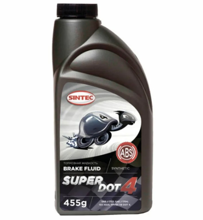 Жидкость тормозная DOT4 Sintec SUPER 0.455л