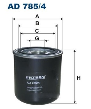 Фильтр осушителя (MB,Volvo,FAW,Howo,SHAANXI влаго/масло) Filtron AD7854 аналог A0004293695/21620181/20557234/81521550043/SAD3588201