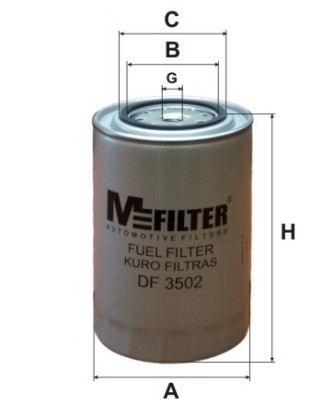 Фильтр топливный тонкой очистки (DAF/Iveco) MFilter DF3502 аналог 2995711