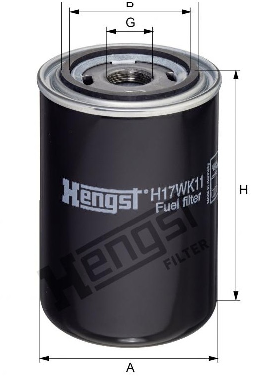 Фильтр топливный тонкой очистки (Scania насос-форсунка) Hengst H17WK11 аналог 1763776/1372444