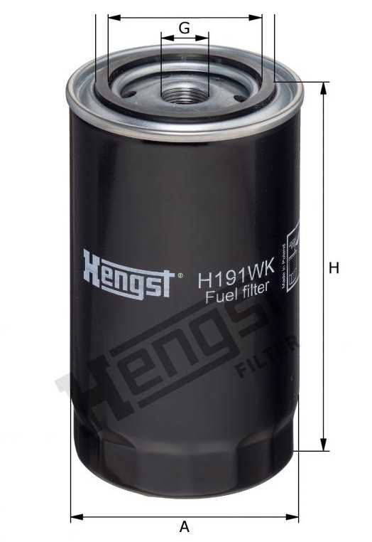 Фильтр топливный тонкой очистки (DAF/Iveco) Hengst H191WK аналог 500039730