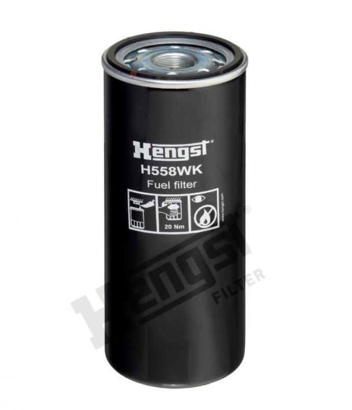 Фильтр топливный тонкой очистки (D12D/D13,WP12/13) Hengst H558WK аналог 20972293/7423044513/7485116634/20430751/21879886/22988765/23044511