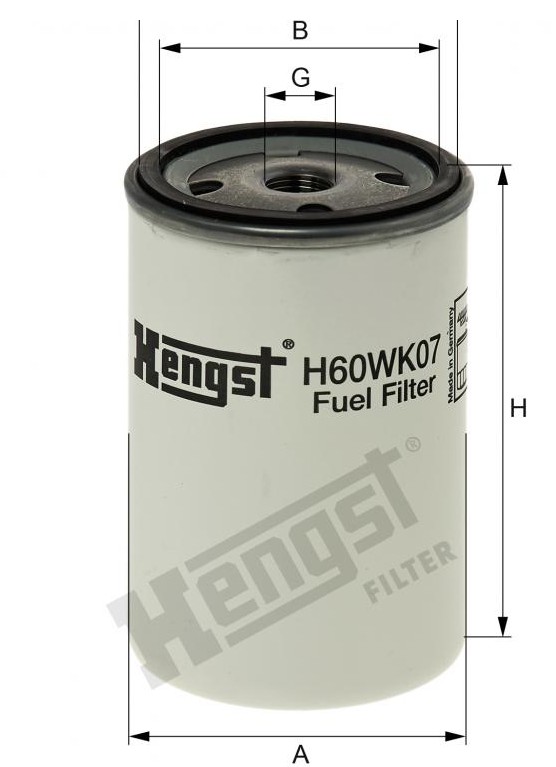 Фильтр топливный тонкой очистки (Iveco/Volvo FL/Scania,MAN) Hengst H60WK07 аналог 1907640/466987/364624/11706667/5000686589/51125030040