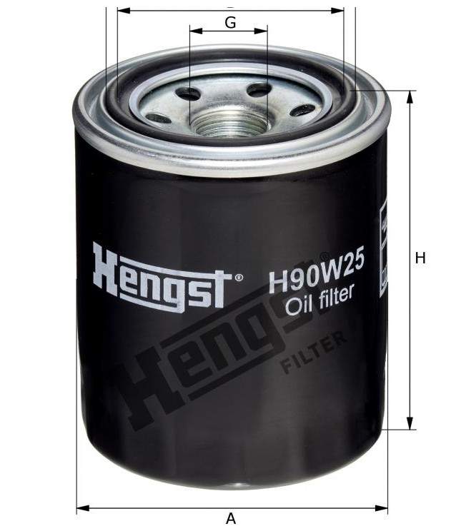 Фильтр масляный рефрежератора (Carrier Maxima 1300) Hengst H90W25 аналог 306011900