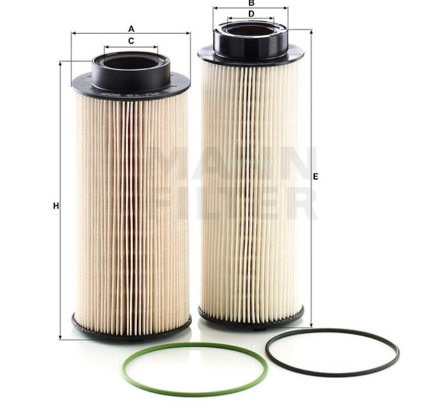 Фильтр топливный тонкой очистки (SCANIA картридж КОМПЛЕКТ 2шт) Mann PU100032X аналог 2003505/1865227