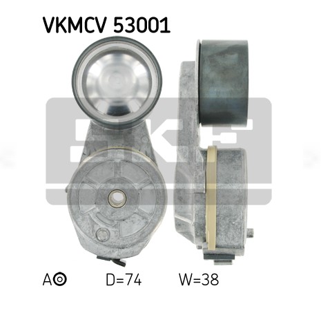 Натяжитель с роликом в сборе (Volvo,Renault D13, генератор) SKF VKMCV53001 аналог 20935521/7421819687/21422765